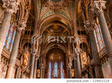 Basilica of Notre-Dame de Fourviere, Lyon, France 119852129