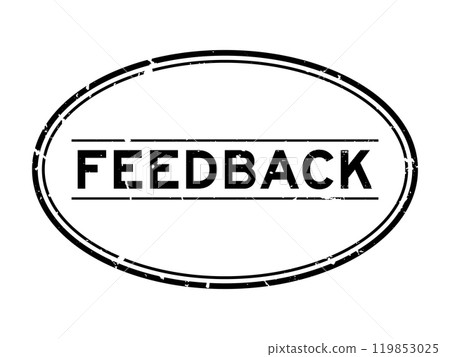 Grunge black feedback word oval rubber seal stamp on white background Grunge black feedback word oval rubber seal stamp on white background 119853025