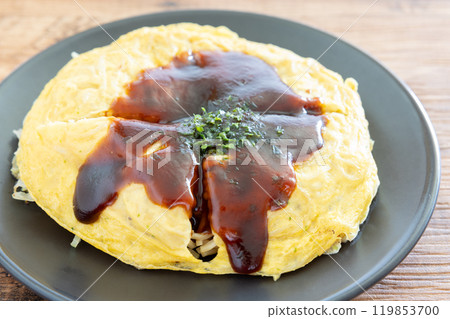Delicious Hiroshima style okonomiyaki Delicious Hiroshima style okonomiyaki 119853700