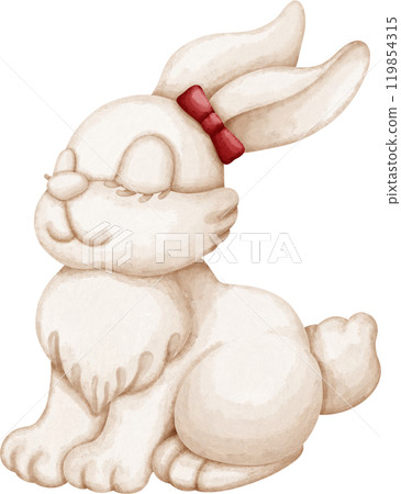 Coquette Vintage rabbit statue 119854315