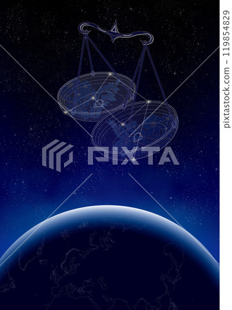 天秤座在空中奔跑-1 119854829