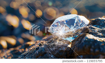 Rough diamond, Precious stone in mines, Diamond producing countries. 119855795