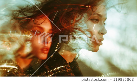 Portraying depression and anxiety through fashion with motion blur and double exposure techniques Portraying depression and anxiety through fashion with motion blur and double exposure techniques 119855808