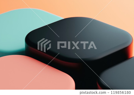 Colorful Geometric Background with Interlocking Circles Colorful Geometric Background with Interlocking Circles 119856180