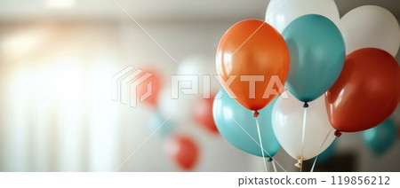 Vibrant Balloon with Festive Decor in Focus, pride and celebration 119856212