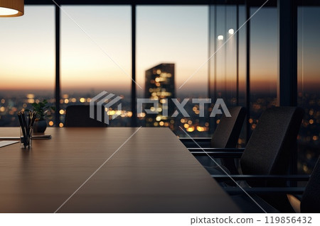 Modern Stylish Meeting Room in Urban Office Modern Stylish Meeting Room in Urban Office 119856432