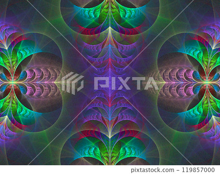 Abstract fractal 3d circle image Abstract fractal 3d circle image 119857000