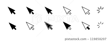 Click arrow icon. Click arrow icon. 119858207