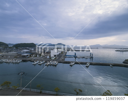 日本福江島長崎縣五島市福江港 119859037