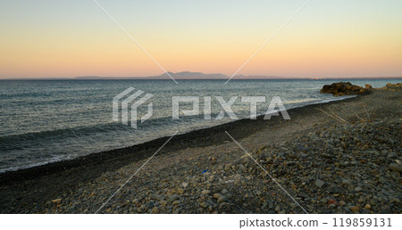Sunset over the Mediterranean Sea Sunset over the Mediterranean Sea 119859131
