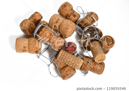 Close-up of a stack of corks Close-up of a stack of corks 119859346