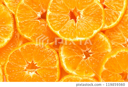 Orange fruit pattern. Healthy food background, directly above. Orange fruit pattern. Healthy food background, directly above. 119859360