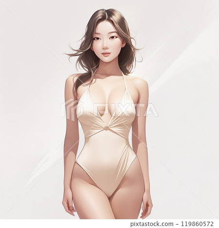 Woman in swimsuit AI generated image 119860572