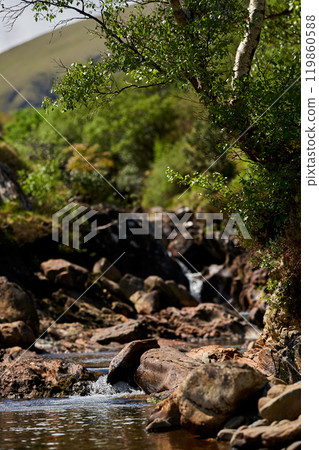 Scenic image of rocky river. Incredible nature landscape. Scenic image of rocky river. Incredible nature landscape. 119860588