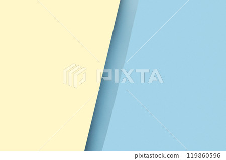 Imitation of blue water and sandy beach made of paper with shadows. 119860596