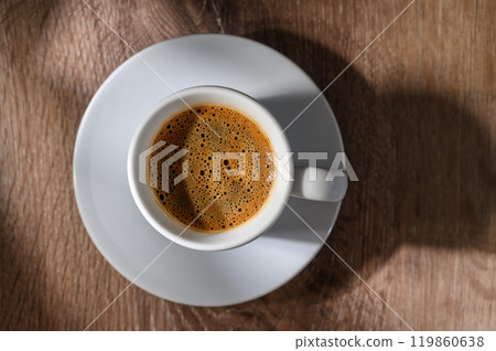 Directly above view of Turkish coffee on the table Directly above view of Turkish coffee on the table 119860638