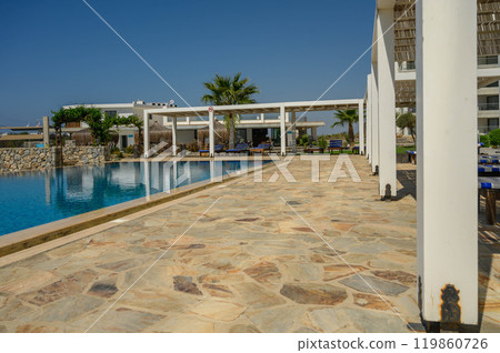 Touristic Resort With Private Pool, Modern Garden 119860726