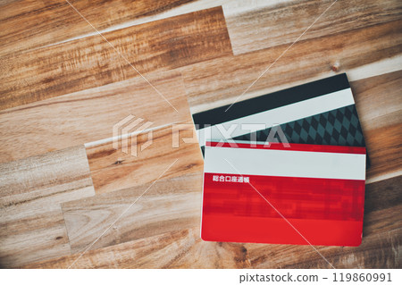 存摺和影印空間木紋背景 119860991