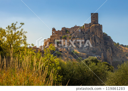 The abandoned village of Craco in Basilicata, Italy The abandoned village of Craco in Basilicata, Italy 119861283