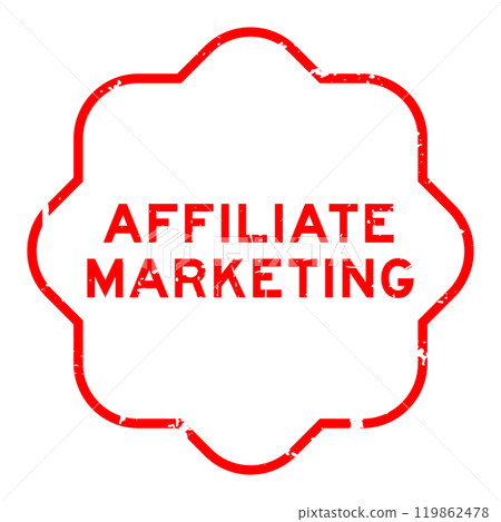 Grunge red affiliate marketing word round seal stamp on white background Grunge red affiliate marketing word round seal stamp on white background 119862478