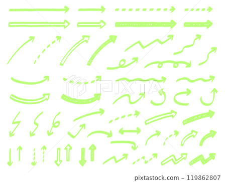 Simple and cute hand drawn arrow marker set Simple and cute hand drawn arrow marker set 119862807