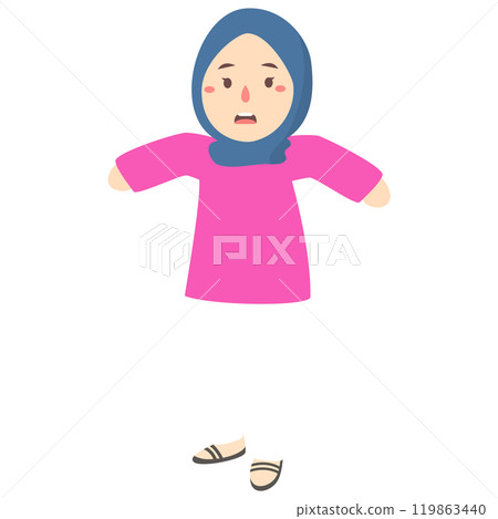 woman hijab shock expression 119863440