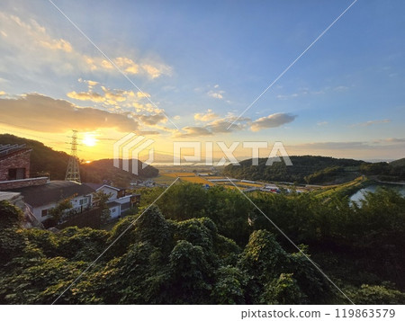 beautiful sunset over the mountain beautiful sunset over the mountain 119863579