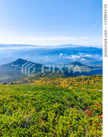 秋季登山禦嶽山：從山路眺望（八合目石室避難所～大瀧山頂） 119864119