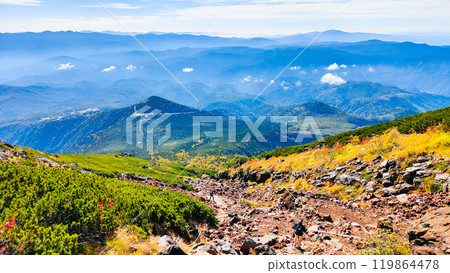 秋季登山禦嶽山:從山路眺望(八合目石室避難所~大瀧山頂) 秋季登山禦嶽山:從山路眺望(八合目石室避難所~大瀧山頂) 119864478