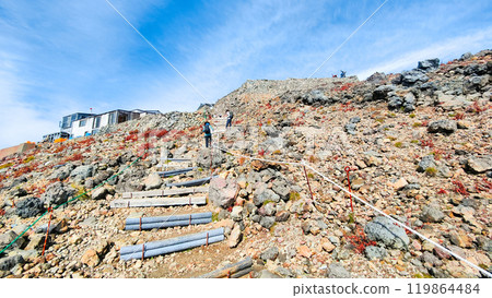 秋季攀登禦嶽山：八合目石室避難所～大瀧山頂 119864484