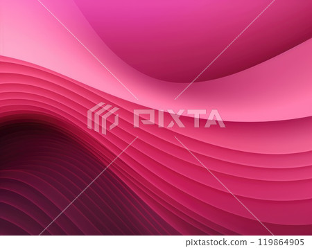 Pink wave and line abstract background. Generative AI 119864905