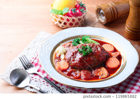 Tomato stewed hamburger steak (hamburger steak with a refreshing tomato aroma) 119865882