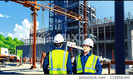 Safety first! Workers working with smiles_2 Safety first! Workers working with smiles_2 119866260