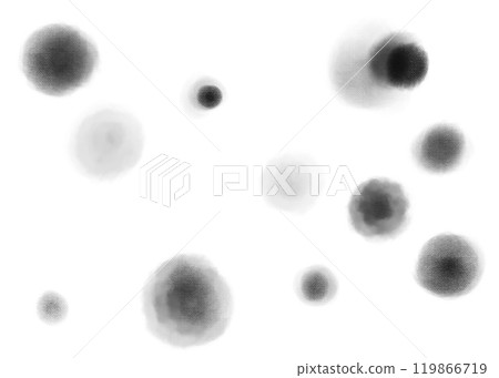 Monochrome blurred dot splash background material illustration 119866719