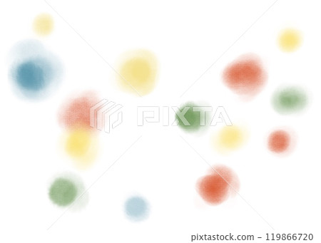 Colorful polka dots blurred background material illustration 119866720