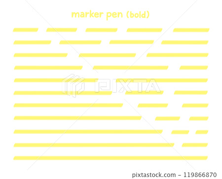 簡單手繪線條標記套裝（粗線/直線） 119866870