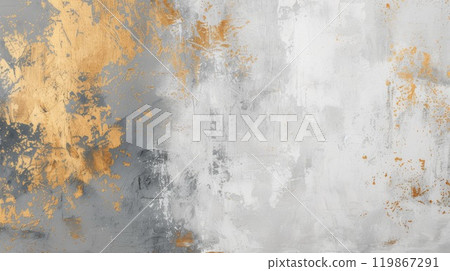 A minimalist abstract artwork, where textured white is contraste 119867291