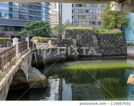 國家指定古蹟常盤橋門蹟和東京現存最古老的石橋常盤橋 國家指定古蹟常盤橋門蹟和東京現存最古老的石橋常盤橋 119867692