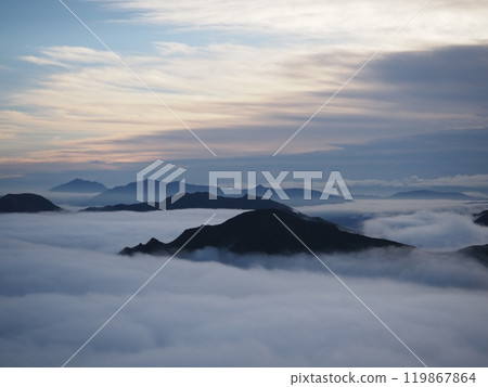 Morning view of the Tanigawa mountain range from Mt. Sennokura 3 119867864