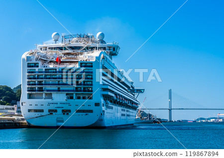 Nagasaki Port Cruise Ship Arrival (Diamond Princess) Waterfront Forest Park [Nagasaki City] 119867894