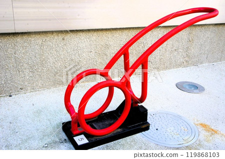 Red wheel chock Red wheel chock 119868103