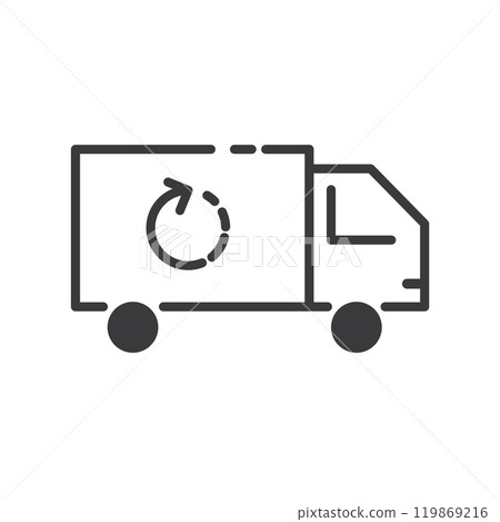 Delivery cargo and Logistic icon 119869216