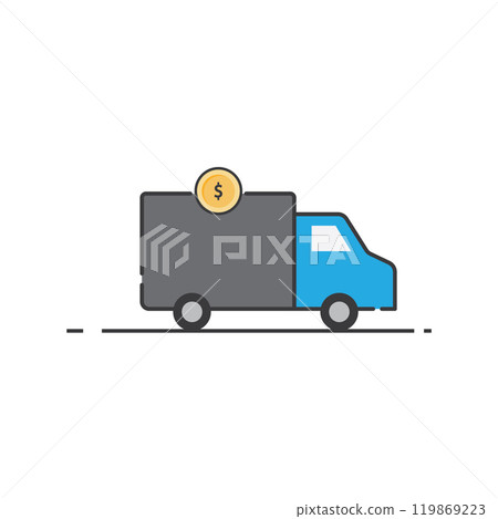 Delivery cargo and Logistic icon Delivery cargo and Logistic icon 119869223