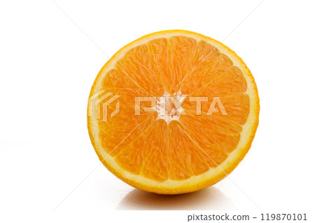 orange slice isolated on white background orange slice isolated on white background 119870101