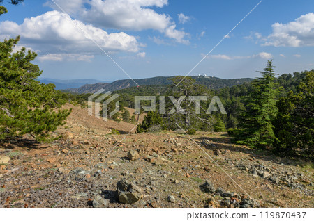 Stunning Cyprus island landscape view from top of the mountain Stunning Cyprus island landscape view from top of the mountain 119870437