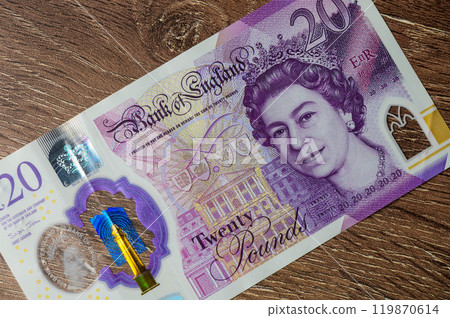 Pile of money british pounds sterling 119870614