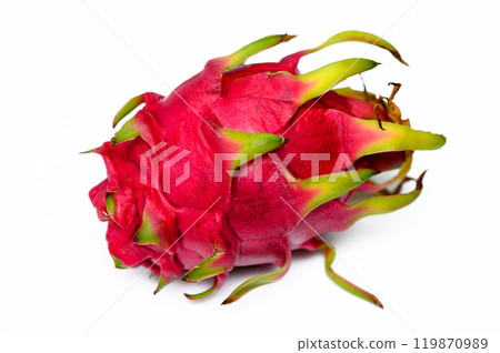 Dragon fruit on white background Dragon fruit on white background 119870989