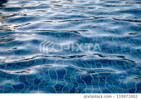 Swimming Pool Surface With Light Reflection and Water Ripple Patterns 119871002