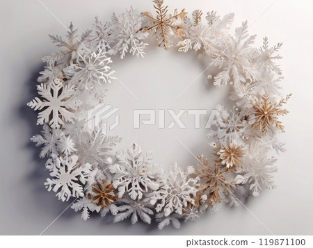 Round frame, Winter Snowflake Wreath, New Year Door Decoration, Circle of Blue and White Snowflakes, Christmas New Year 2025 Round frame, Winter Snowflake Wreath, New Year Door Decoration, Circle of Blue and White Snowflakes, Christmas New Year 2025 119871100