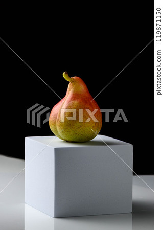 fresh pears on white background, studio shot fresh pears on white background, studio shot 119871150